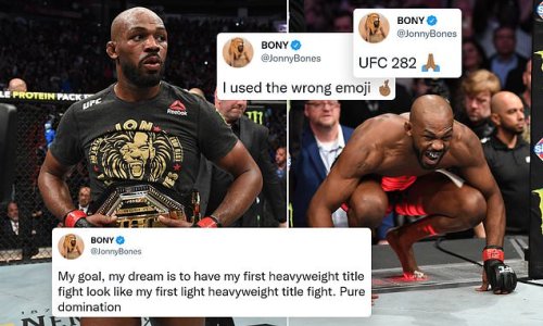 Jon Jones FINALLY ready to make UFC heavyweight debut after over TWO years out as former 205lb king reveals hopes to fight at UFC 282 in December... and Bones is already talking about a title fight