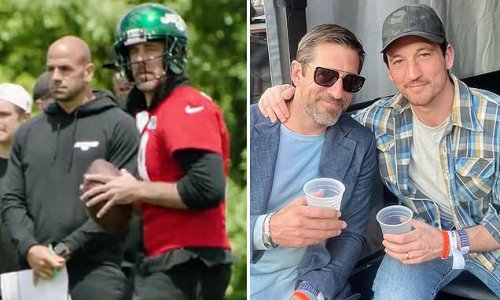 Aaron Rodgers launches sublime throw in Jets practice as he gets down to work after enjoying Broadway and Taylor Swift concert in New York