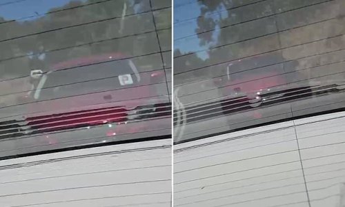 Driver's disbelief after he's tailgated by an impatient P-plater who non-stop beeps on a narrow two-lane road