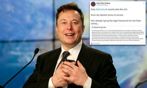 SpaceX declares independence: Elon Musk's firm says they will not recognize Earth laws in planned Mars colony and says 'free planet' will adopt 'self-governing principles'