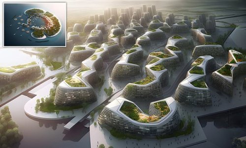 Futuristic 'floating city' concept would see 50,000 people living on interconnected platforms