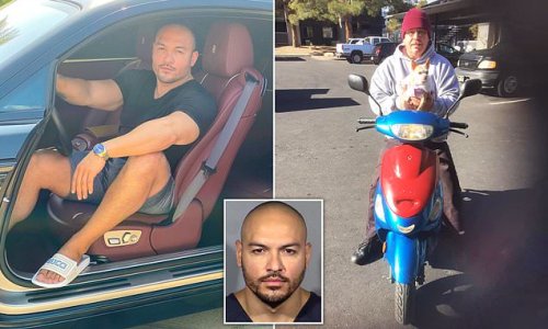 Bitcoin millionaire who drunkenly drove a Lamborghini at 141mph before killing a grandfather on a moped, 58, when he rear-ended him during a joyride through Las Vegas is jailed for up to 20 years – but he could be out in just six