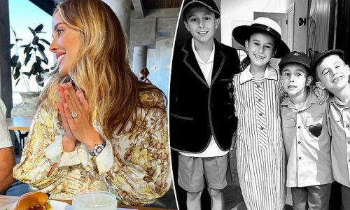A day off for mum! AFL WAG Rebecca Judd celebrates sending her four kids back to school in Melbourne after months of lockdown as she rings in her 39th birthday