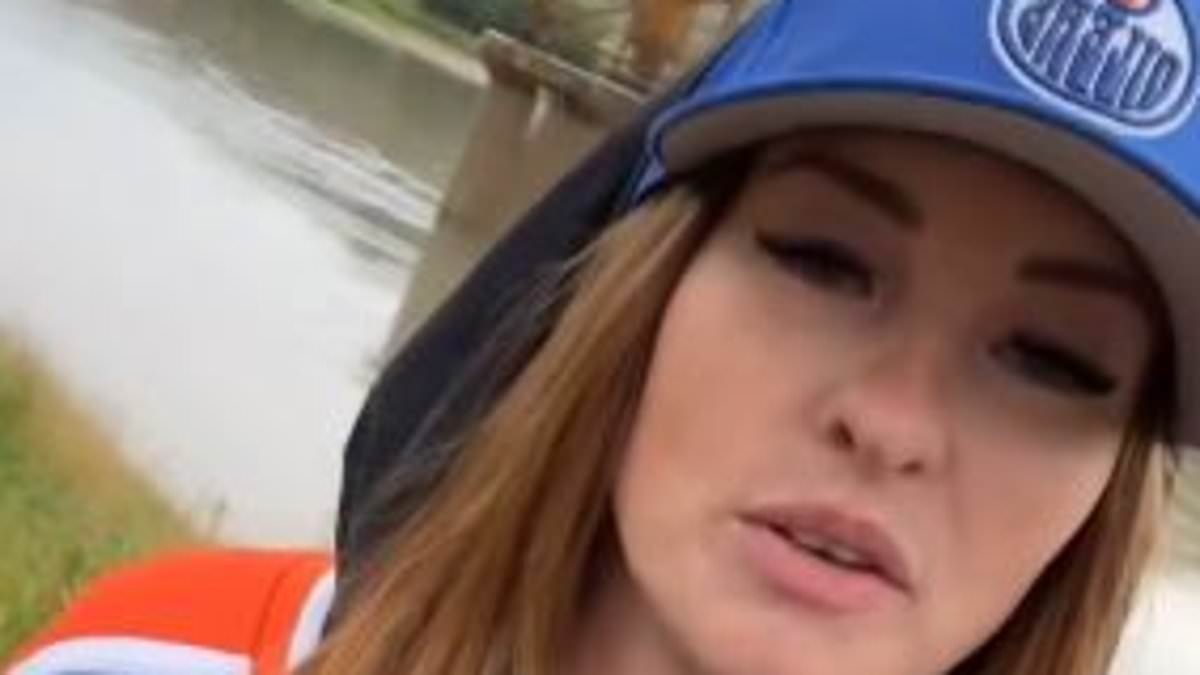 Edmonton Oilers fan who went viral for flashing her boobs speaks out on social media in new video
