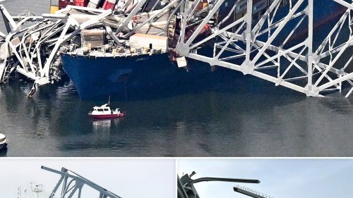 Crew of ship that smashed into Baltimore bridge could be stranded on board for two weeks as rescuers...