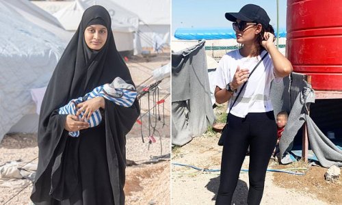 ISIS bride Shamima Begum reveals she still has some of her GCSE textbooks in Syrian detention camp and buried her son in a 'gated wasteland' with a brick to mark his grave