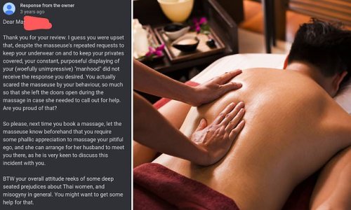 Read massage parlour’s BRUTAL response to a customer who went in seeking a ‘full body massage’: ‘Your overall attitude reeks of deep-seated prejudice’
