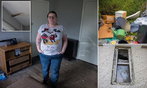 Mother-of-four slams council after being installed in 'filthy' black mould-ridden home with her children