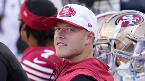 Shirtless Christian McCaffrey looks ripped in offseason workout pictures after injury-plagued season with 49ers