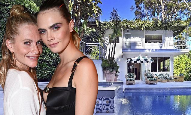 Cara and Poppy Delevingne put their 'jungle themed' four bedroom Hollywood Hills home on the market for $3.75 million... four years after buying it from Oscar-winner Jared Leto