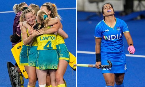 Controversy rocks women's hockey gold medal qualifier with Australia branded CHEATS by Indian supporters following stunning umpire decision to seal the result for Hockeyroos