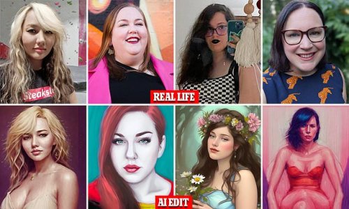 'I look NOTHING like this': Women slam popular AI photo app Lensa for making them 'skinnier' and giving them bigger breasts in 'sexualized' edits - as site is accused of triggering eating disorders