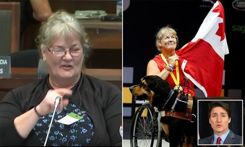 Disabled Canadian Army veteran Paralympian blasts government for offering to EUTHANIZE her when she complained about how long it was taking to install stairlift at her home
