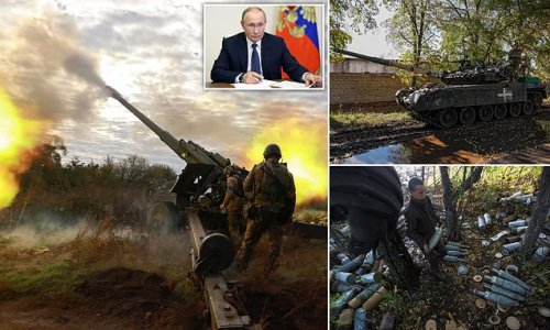 Putin's birthday gift to Ukraine: Russia is now Kyiv's largest arms supplier with more than HALF of its tanks captured from fleeing Kremlin forces, MoD says on Vladimir's 70th birthday