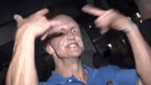 'Rave guy' whose eyepopping picture turned into internet meme reveals how his life has changed - and this is how he looks now