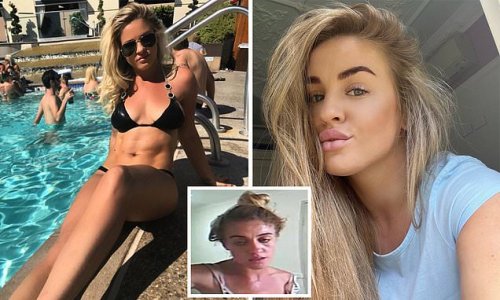 Beauty and the Geek star with a 'serious drug problem' sobs in court as she admits to throwing a glass at her brother-in-law and calling her sister a 'fat b***h'