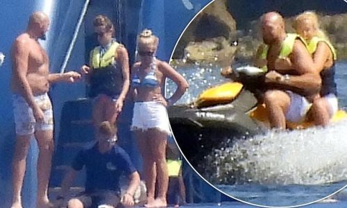 Tyson Fury relaxes on £10,000-a-NIGHT superyacht in the South of France before heading out to sea on adrenaline pumping jet ski ride with 'pregnant' Paris
