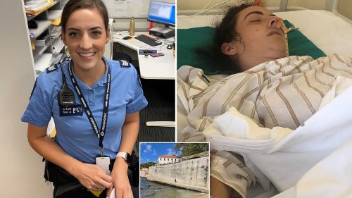 Ella Cutler: WA cop arrives home after she was left in a coma from cliff fall in Croatia