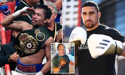Manny Pacquiao's long-time trainer believes undefeated Aussie heavyweight champion has the same attributes of speed and power as the former eight-division world champ and is still years away from his prime