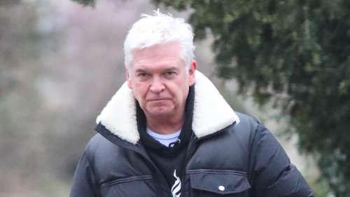 Shamed This Morning presenter Phillip Schofield looks sombre as he steps out in a £2,100 coat to...