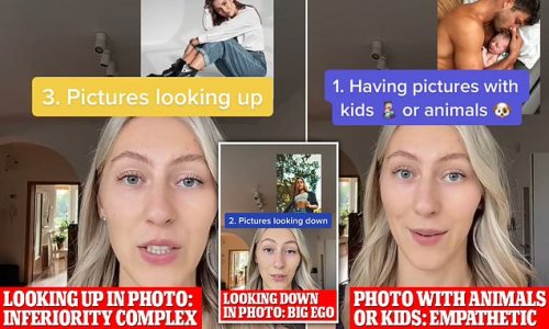 Showing too much skin tells others you have an 'inferiority complex' and looking down in the picture means you have a 'big ego': Psychologist reveals what YOUR profile picture says about you