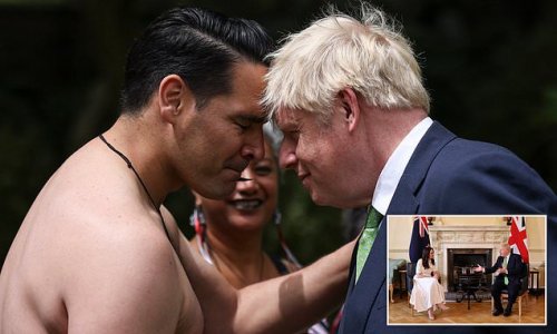 Boris Johnson goes head-to-head with Kiwis: New Zealand PM Jacinda Ardern visits Downing Street for trade and defence talks on her first UK trip since she closed her nation's borders during the Covid pandemic
