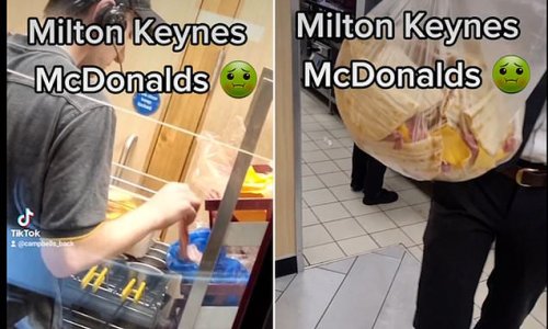 McDonalds customer reveals horror after watching worker in Milton Keynes making the next day's breakfast sandwiches in an 'unhygienic' side room