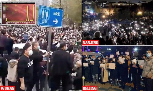 China's Covid revolution: Three years of growing anger over Beijing's obsession with failing lockdowns is exploding across the country.... but Xi 'will crack down and punish protesters severely'