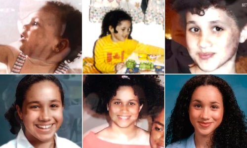 Inside Meghan’s LA childhood: Unseen photos show Meghan's school and home life as she played board games - and showed an early fondness for Canada in a Maple Leaf top