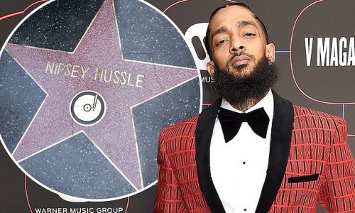 'He lives forever': Nipsey Hussle is honored posthumously with a star on the Hollywood Walk of Fame... three years after he was killed at age 33