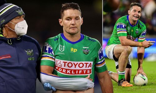 Heartbreak for Raiders star Jarrod Croker as club legend dislocates his shoulder at HOME in another cruel injury blow with veteran centre desperate to reach 300 NRL games