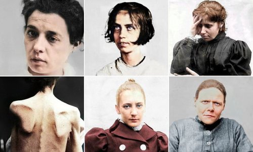 Images show 'lunatic' asylum patients in Britain and France