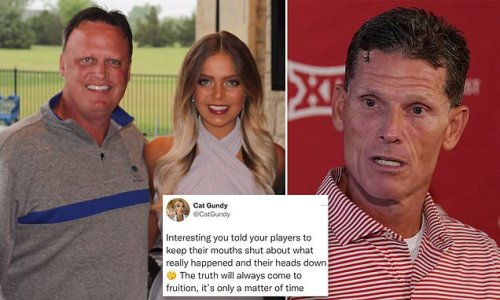 Now Oklahoma assistant Cale Gundy's DAUGHTER wades into the racism row that caused him to quit, accusing Sooners head coach Brent Venables of silencing players about the 'truth' behind his resignation