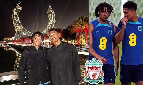 'I'm just going out with a mate': Trent Alexander-Arnold DENIES he's trying to persuade Jude Bellingham to join Liverpool... despite being dubbed 'Agent Trent' by fans after enjoying a stroll with his England team-mate in Qatar