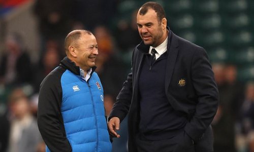 Michael Cheika offers old rival Eddie Jones his backing... as he insists the under-fire head coach 'has done a fantastic job' ahead of England's three-match series in Australia