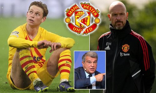 Manchester United's pursuit of No 1 summer transfer target Frenkie de Jong is being held up because Barcelona still owe the Dutch midfielder £17MILLION in deferred wages and bonuses