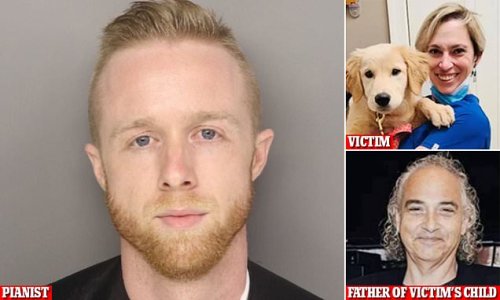 Concert pianist who 'stabbed the mom of his friend's child 31 times during bitter custody fight' got sick coded text from him asking 'how did the music research go'