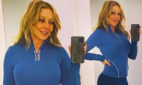 Carol Vorderman, 61, shows off her perky behind and ample assets in ...