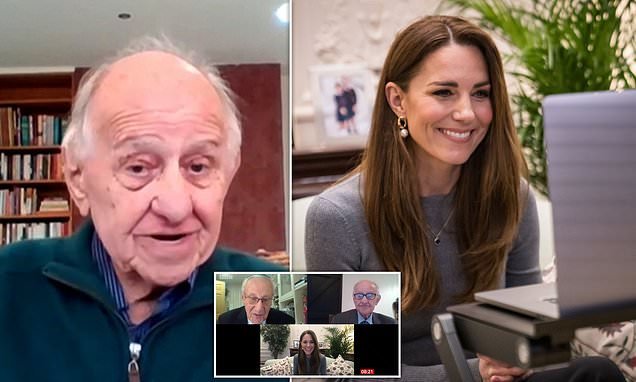 'Nobody would have thought she's a Duchess': Holocaust survivor, 91, says 'wonderful' Kate Middleton is 'a normal young lady' and made him feel 'like a friend' during recent video call