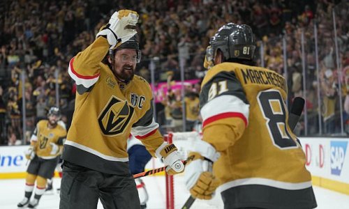Relentless Golden Knights draw first blood in Stanley Cup showdown as they rout underdogs the Florida Panthers 5-2 in Game 1