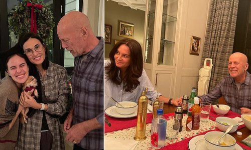 Bruce Willis's family are 'cherishing every moment' with him and 'praying' for a Christmas miracle as legendary hardman actor battles aphasia brain disorder