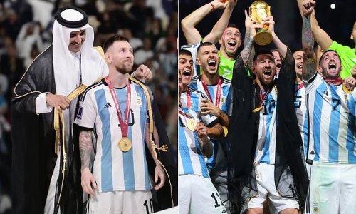 REVEALED: Why Lionel Messi donned traditional Arab robe to lift the ...