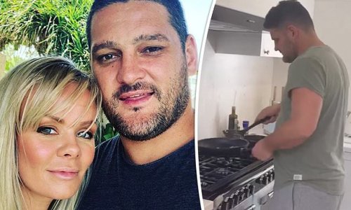 Brendan Fevola offers fans a glimpse inside his newly renovated home in Melbourne that includes state-of-the-art appliances and a fireplace