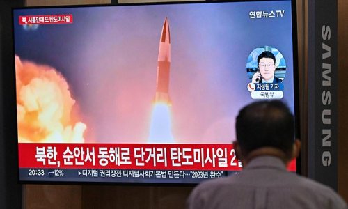 North Korea fires multiple ballistic missiles in its fourth test launch in just a week as tensions rise after Kamala Harris visit to the DMZ