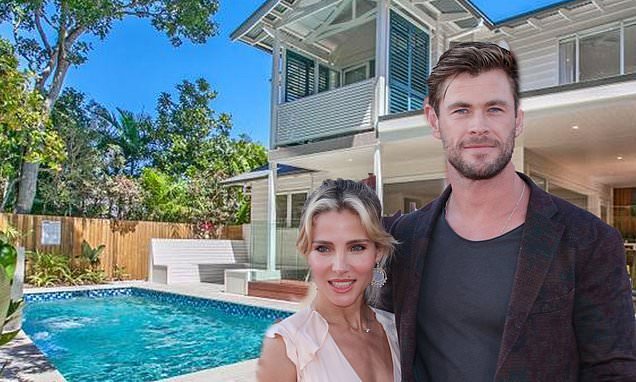 Fancy having the Hemsworths as neighbours? Beachfront house next door to Chris and Elsa Pataky's Byron Bay $20 million mansion hits the market