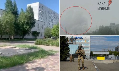 Does this video PROVE Russia is attacking Europe's largest nuclear plant? Footage from inside occupied site 'shows mortars fired from short range as Putin's troops try to sever connection to Ukraine's power grid'