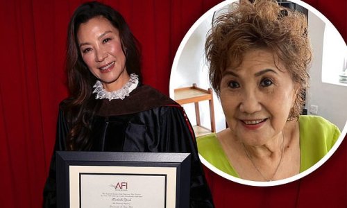 Crazy Rich Asians star Michelle Yeoh receives honorary doctorate from the American Film Institute and jokes that her mother 'actually thinks I'm an adult with a real job'