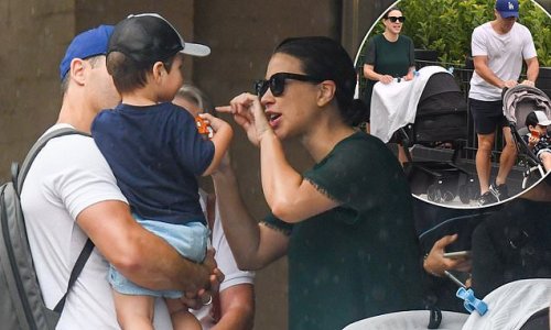 Cooper Cronk and wife Tara Rushton are spotted out with their sons