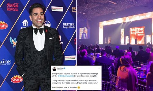 REVEALED: Pimlico Plumbers boss Charlie Mullins was guest host who made 'racist' corner shop joke at British Curry Awards