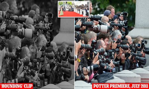Photo in Harry and Meghan’s Netflix trailer used to illustrate paparazzi hounding them actually showed invited photographers taking pictures at a Harry Potter film premiere in 2011… five years before the couple had even met